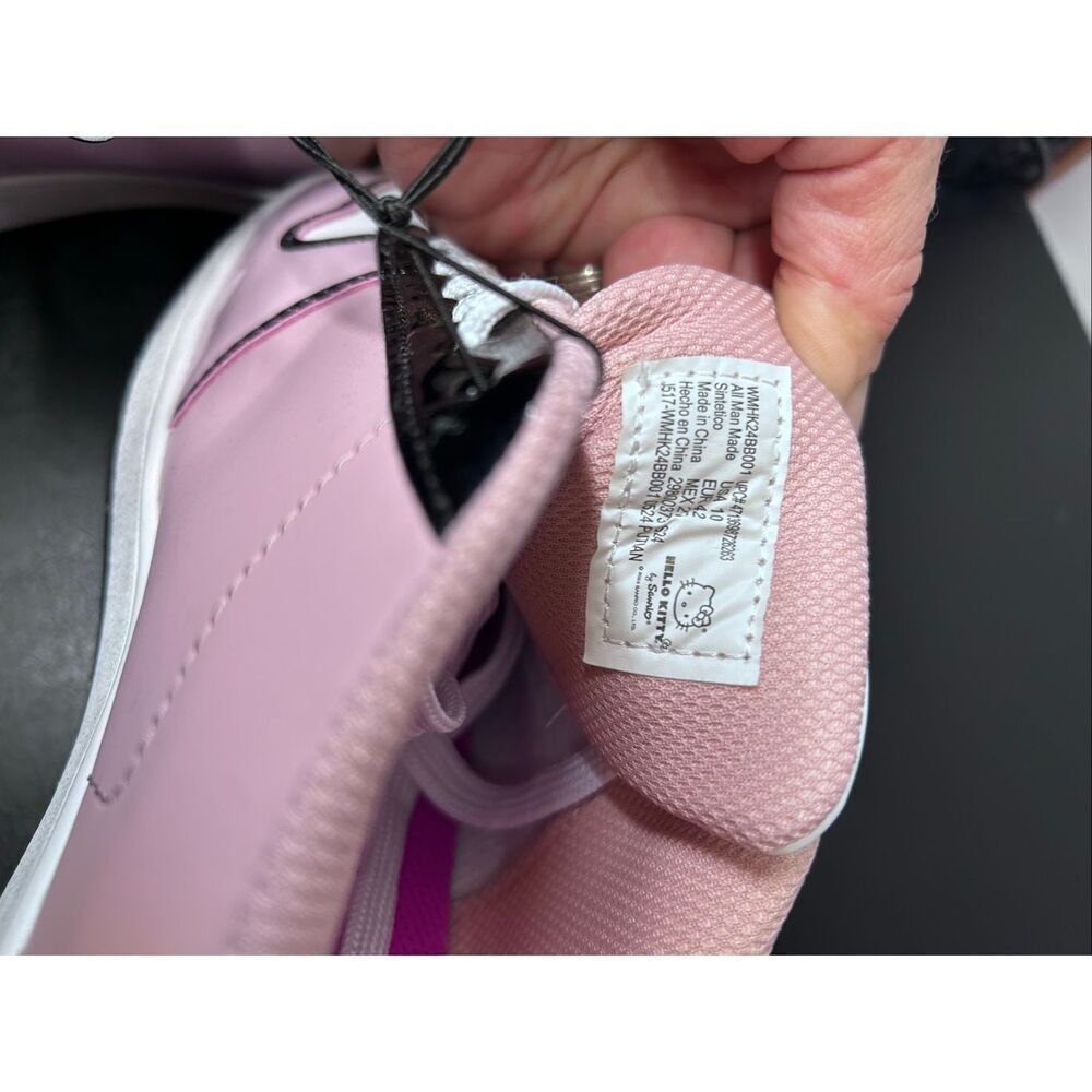 Hello Kitty Sanrio White Casual Court Sneakers Women’s Size 10 NEW - Picture 8 of 9